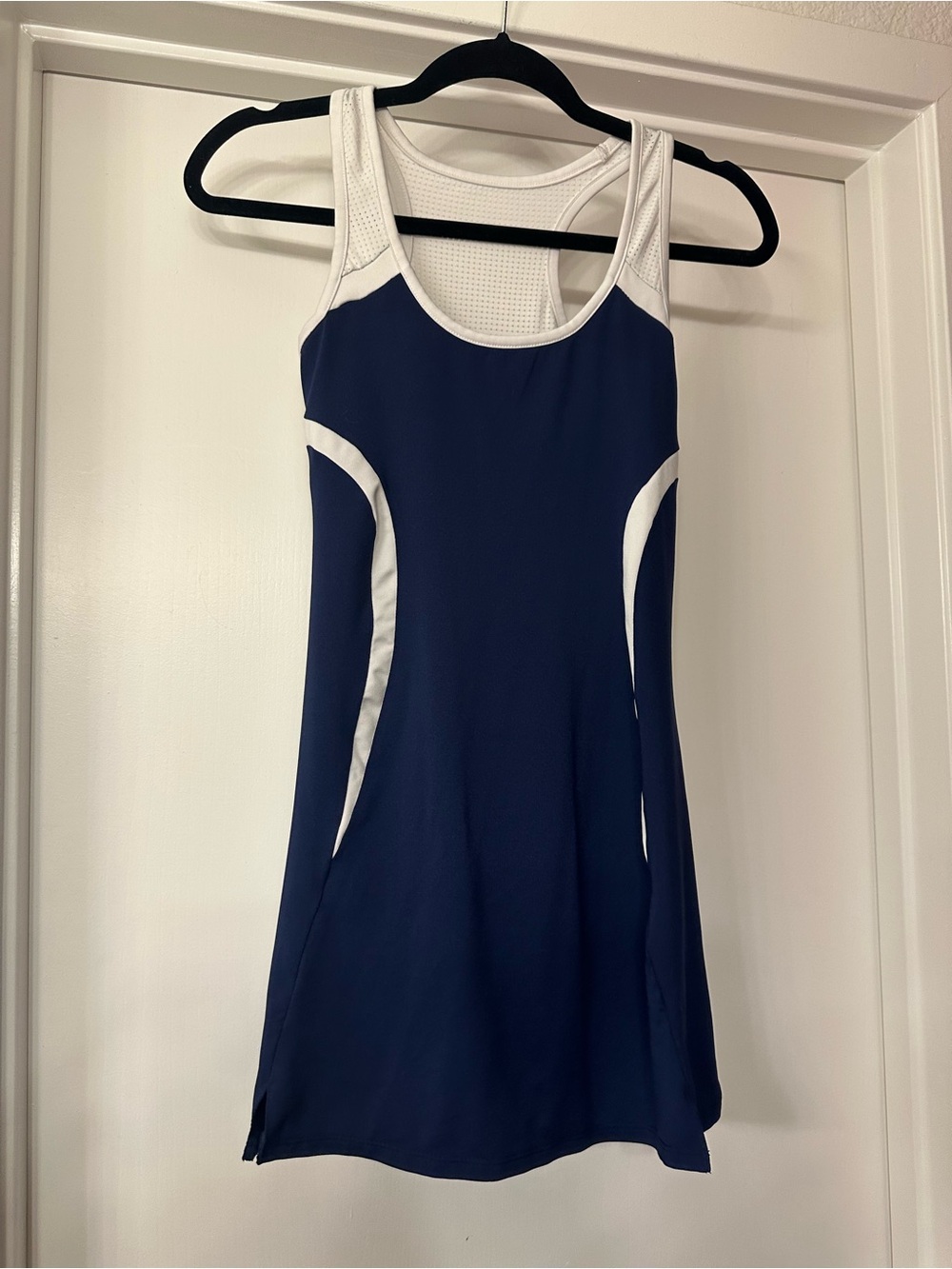 SSI Navy Athletic Tank Dress with White Trim